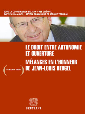 cover image of Le droit entre autonomie et ouverture